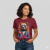 Bear With Sunglasses T-Shirt in Pakistan Maroon Vestes