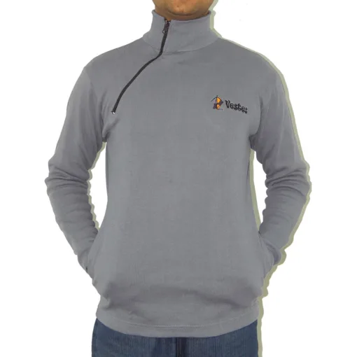 Side Mock Neck Half Zipper
