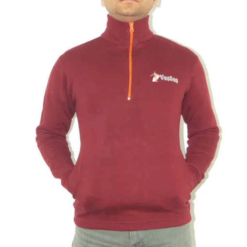 Front Mock Neck Half Zipper - Image 4