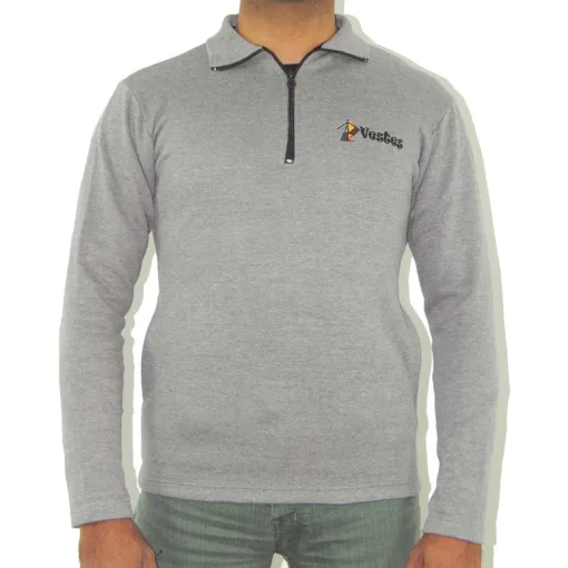 Front Mock Neck Half Zipper - Image 3