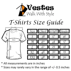 Vestes Men T Shirt Size Guide