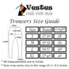 Vestes Trouser Size Guide