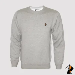 Grey Basic Fleece Sweatshirt