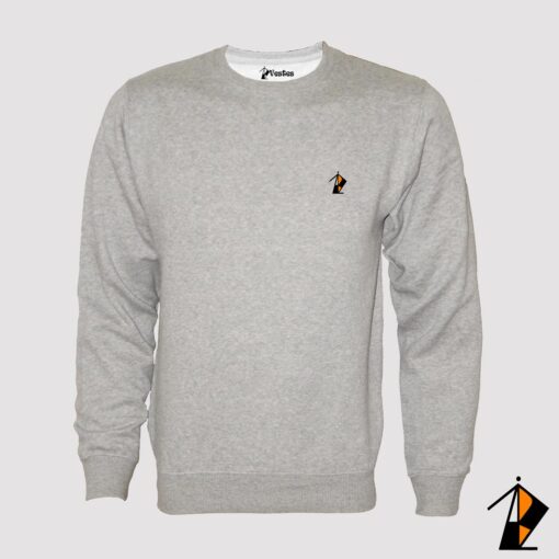 Grey Basic Fleece Sweatshirt