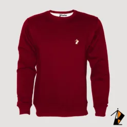 Maroon Basic Fleece Sweatshirt