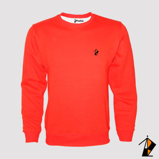 Red Basic Fleece Sweatshirt