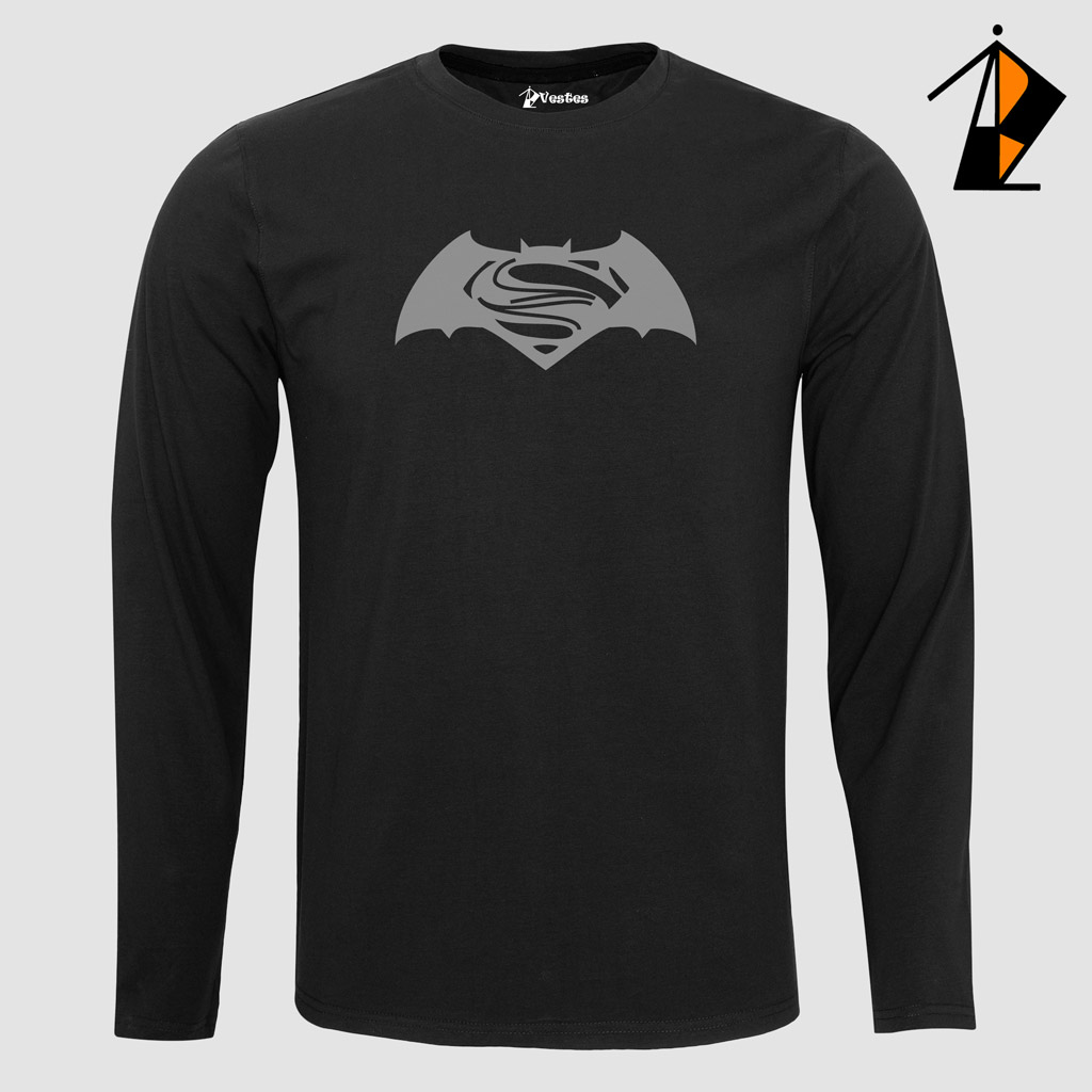 Batman Superman Logo Full Sleeve VESTES batman-superman-logo-full-sleeve-vestes