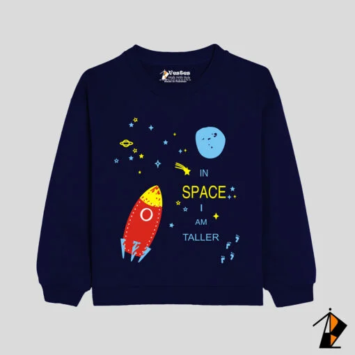 In Space I Am Taller Kids Sweatshirt