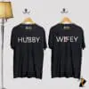 Hubby/Wifey T Shirts For Couple